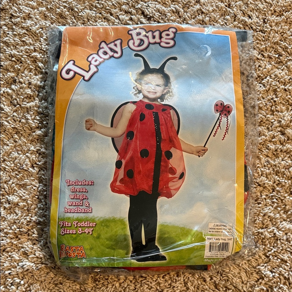 Rasta Imposta Halloween lady bug costume girls sz 3-4 Toddler